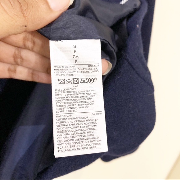 Gap - Navy Blue NWT Peacoat - Size Small - Picture 3 of 3